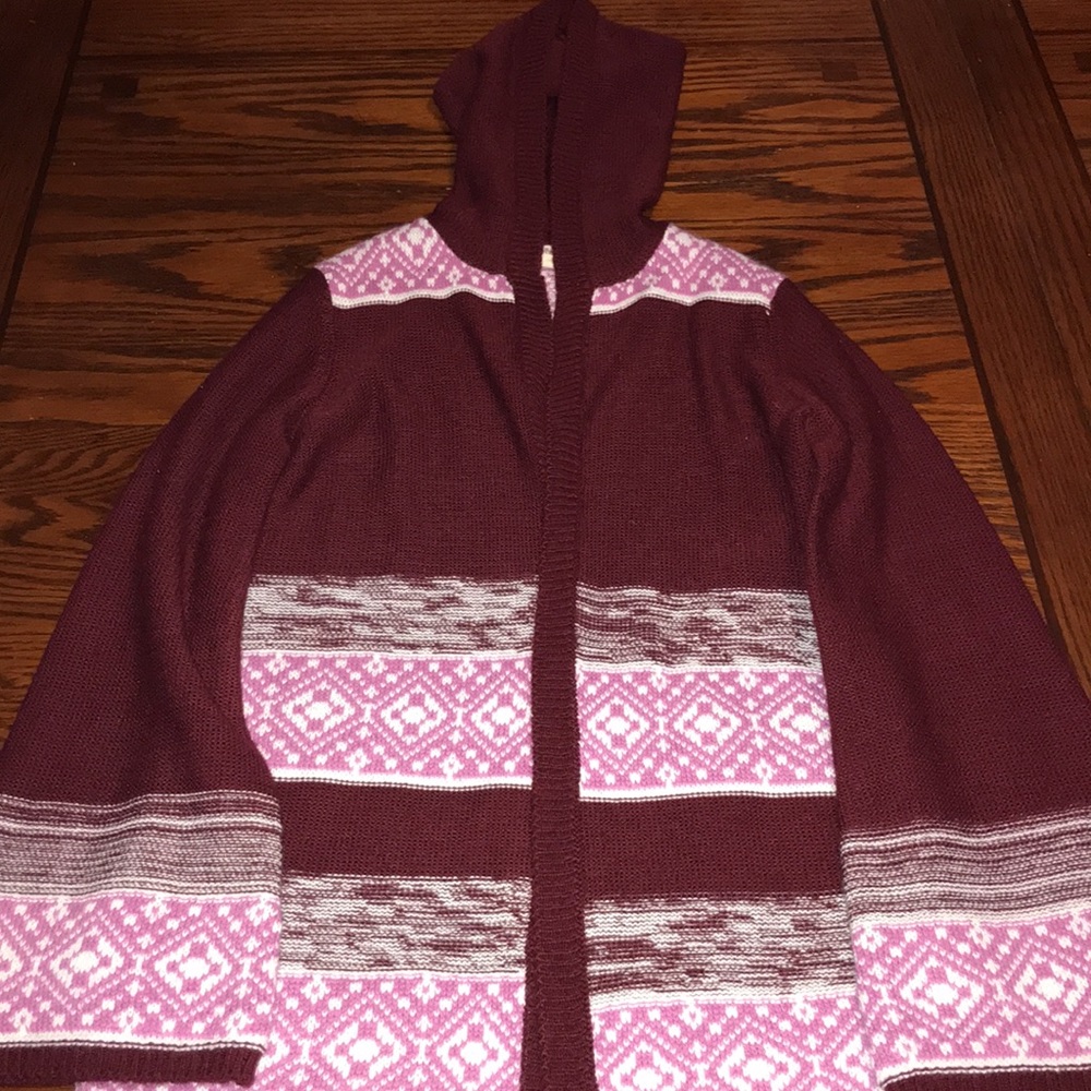 Girl’s Hooded Pink Republic Sweater Size 10/12 - Picture 8 of 16